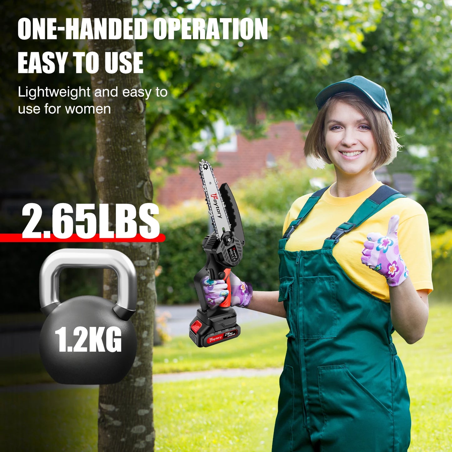 Mini Chainsaw Cordless 6 Inch