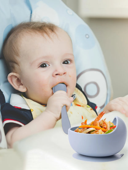 2PC Silicone Feeding Bowl for Kids