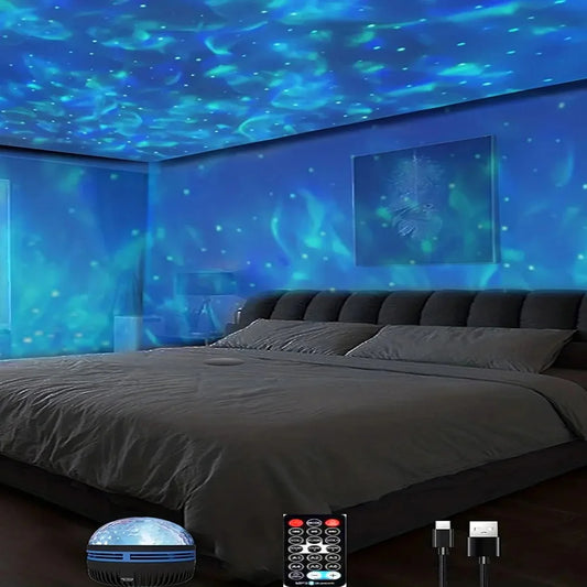 Ocean Wave Night Light Projector For Bedroom