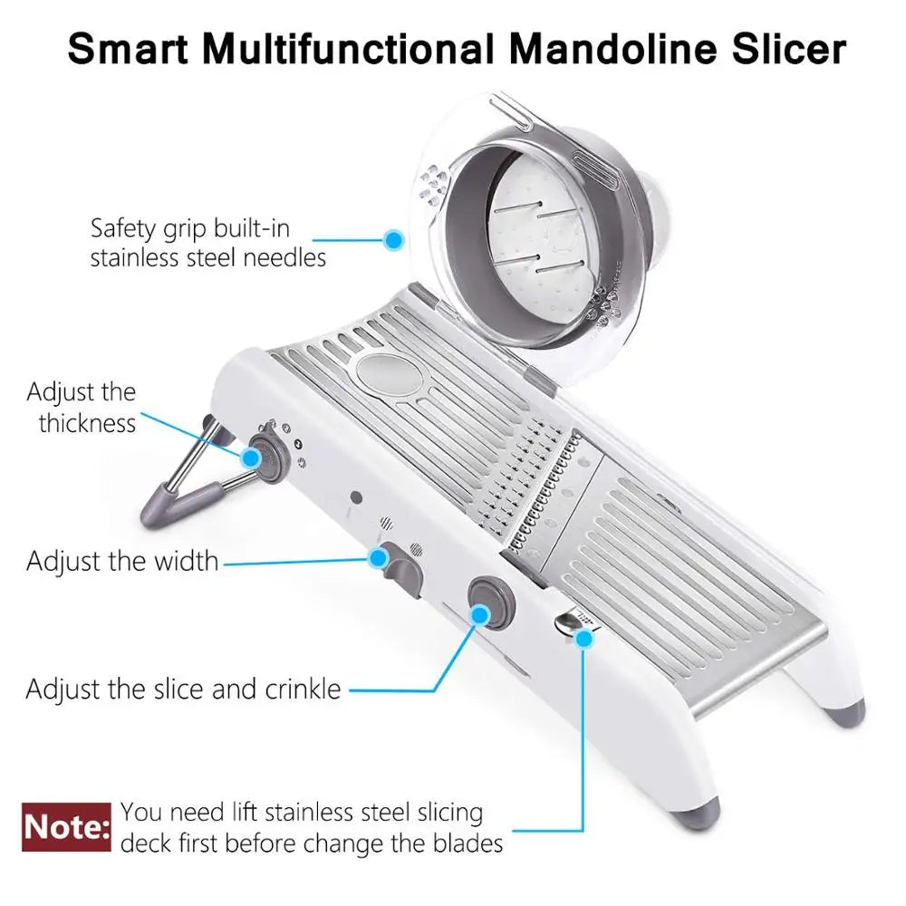 Stainless Steel 18 Types Adjustable Mandoline Slicer