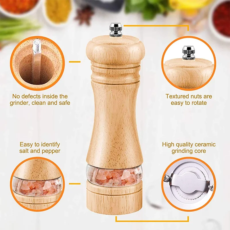 Wooden Salt And Pepper Grinder