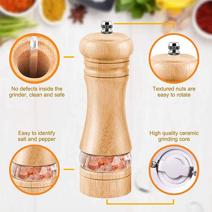 Wooden Salt And Pepper Grinder