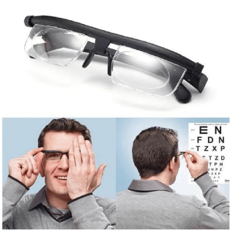 Double Vision Adjustable Degree Reading Glasses
