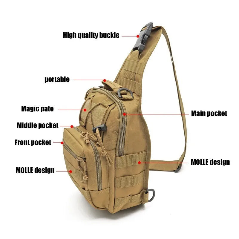 Tactical Shoulder Waterproof Backpack