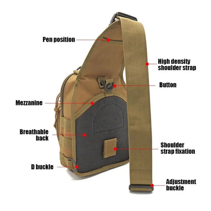 Tactical Shoulder Waterproof Backpack