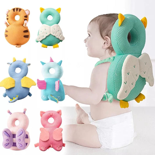 Cotton Baby Head Backpack Protector Pillow