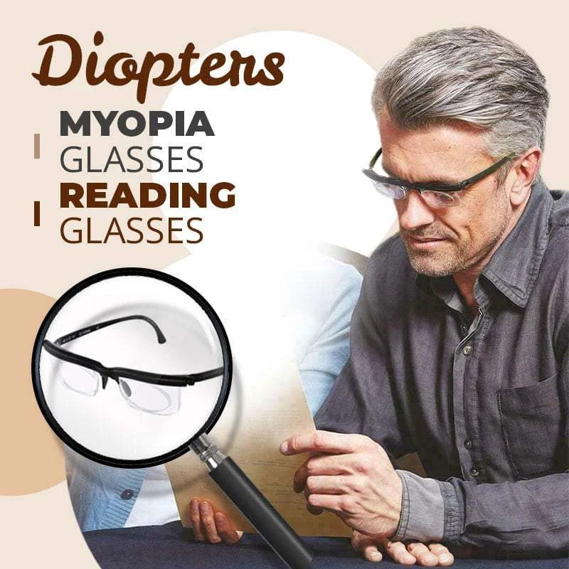Double Vision Adjustable Degree Reading Glasses