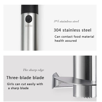 1PCS Stainless Steel Kitchen Pineapple Peeler