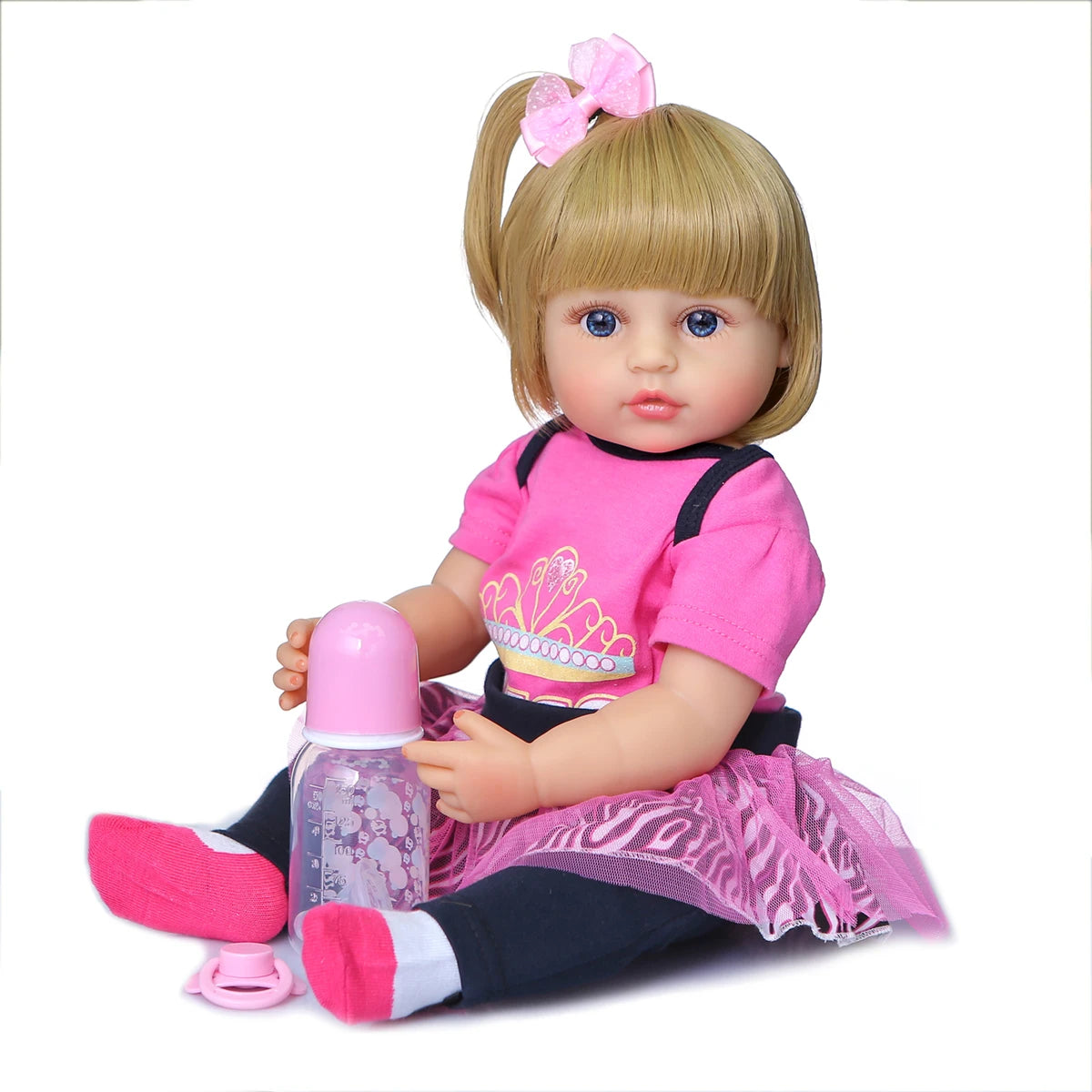 Soft Silicone Baby Girl Doll