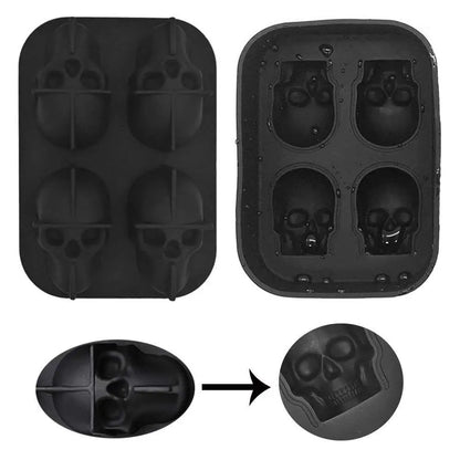 Silicone 3D Skull Ice Cube Tray