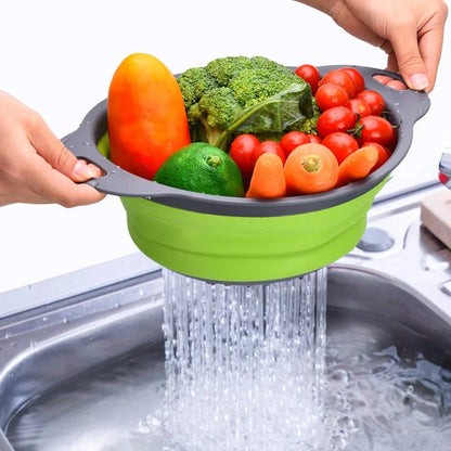 BPA Free Round Folding Vegetables Strainer