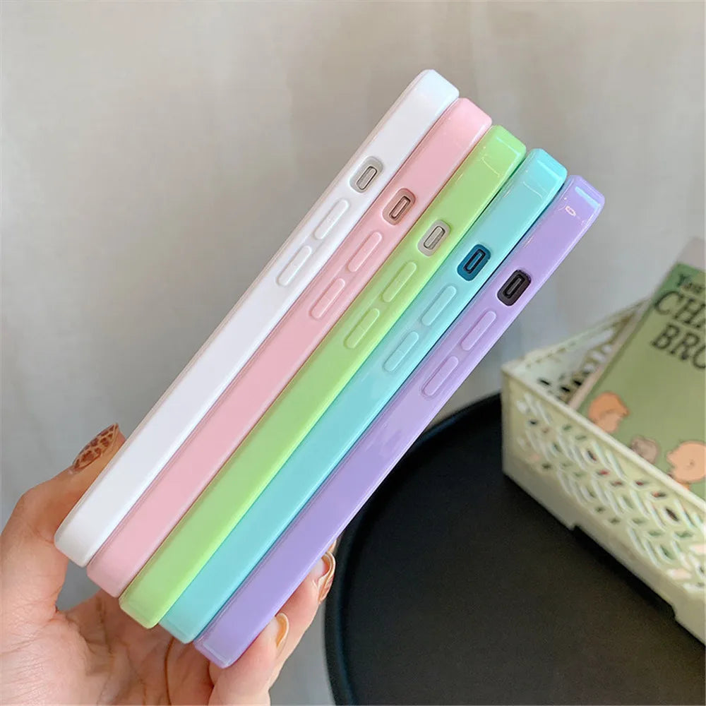 Candy Shockproof Silicone Phone Case For iPhone