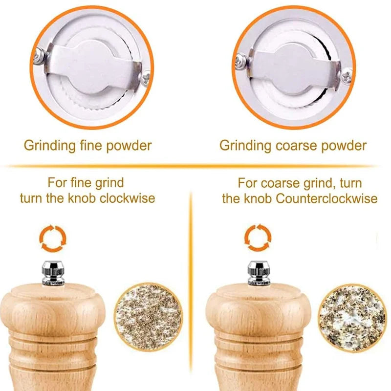 Wooden Salt And Pepper Grinder