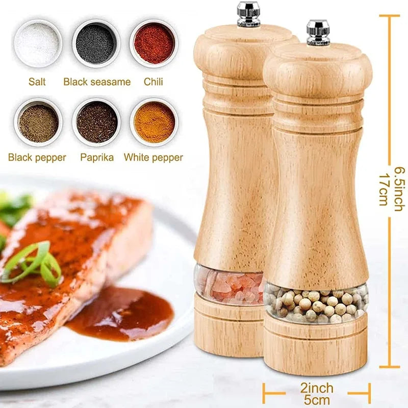 Wooden Salt And Pepper Grinder