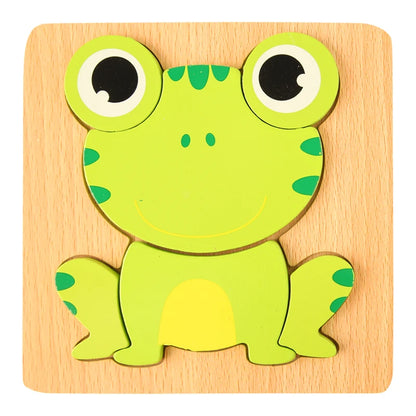 3D Wooden Educational Puzzle for Kids