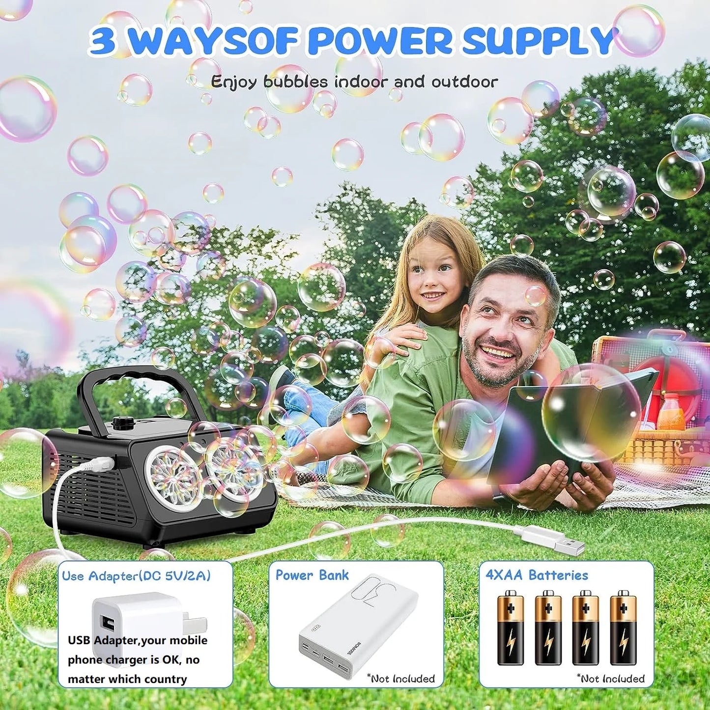 Portable Automatic Bubble Machine