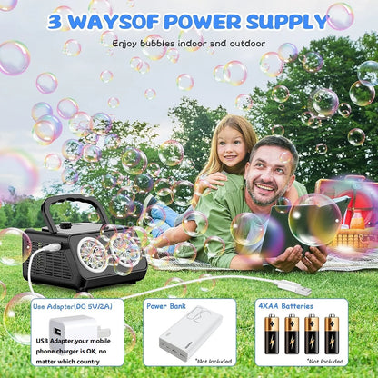Portable Automatic Bubble Machine
