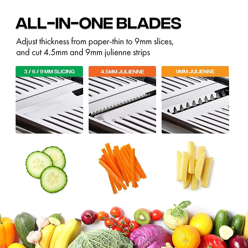 Stainless Steel Adjustable Mandoline Slicer