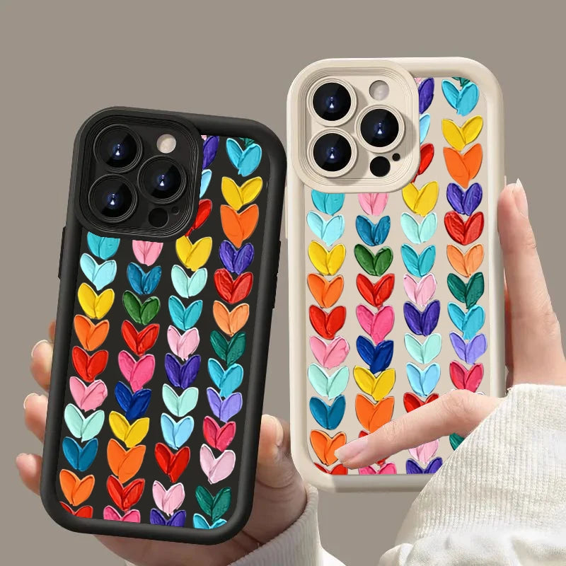 Oil Painting Love Heart Phone Case for Xiaomi