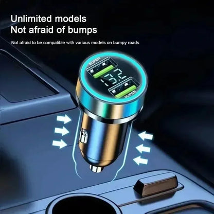 Dual USB Ports Super Fast Car Charging Adapter