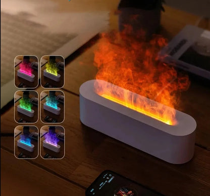 Flame Aroma USB Humidifier With 7 Colors