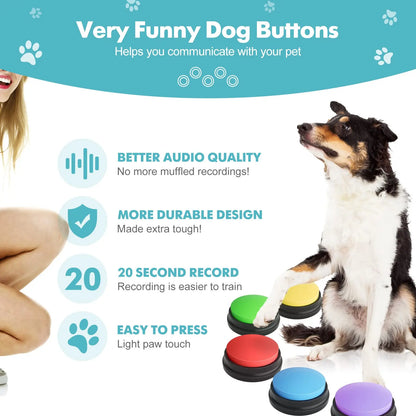 Voice Recording Button Pet Toy