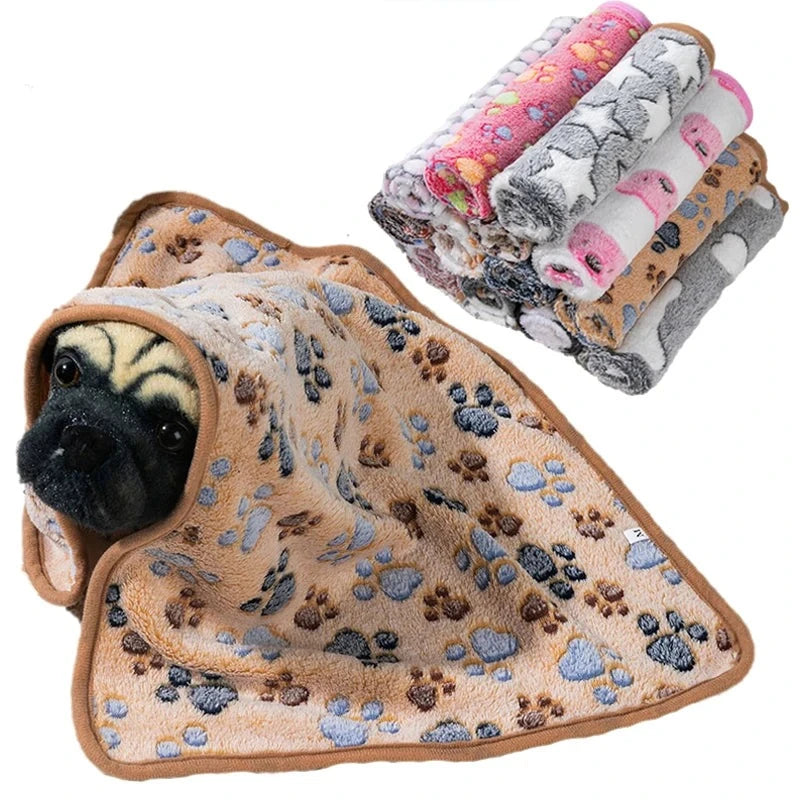 Warm Soft Plush Dog Blanket Mat