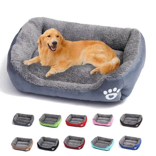 Waterproof Large Cat Dog Square Bed