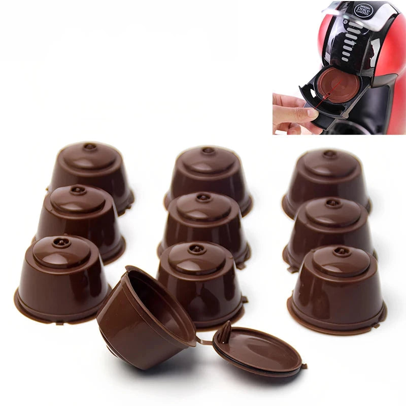 10PCS Refillable Coffee Capsules