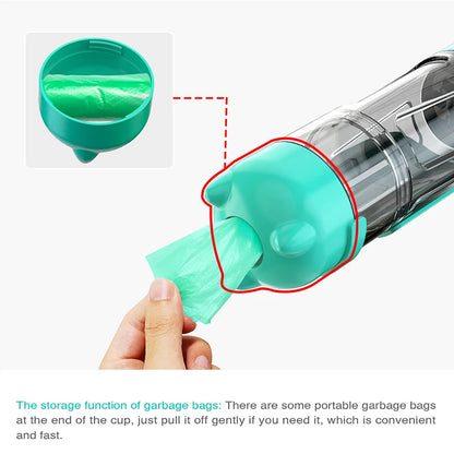 Portable Dog Water Bottle with Feeder