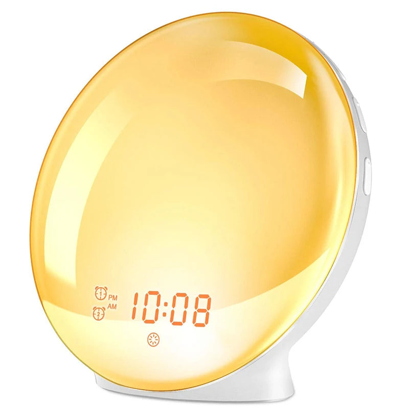 Sunset Simulation Dual Alarm Clock with FM Radio