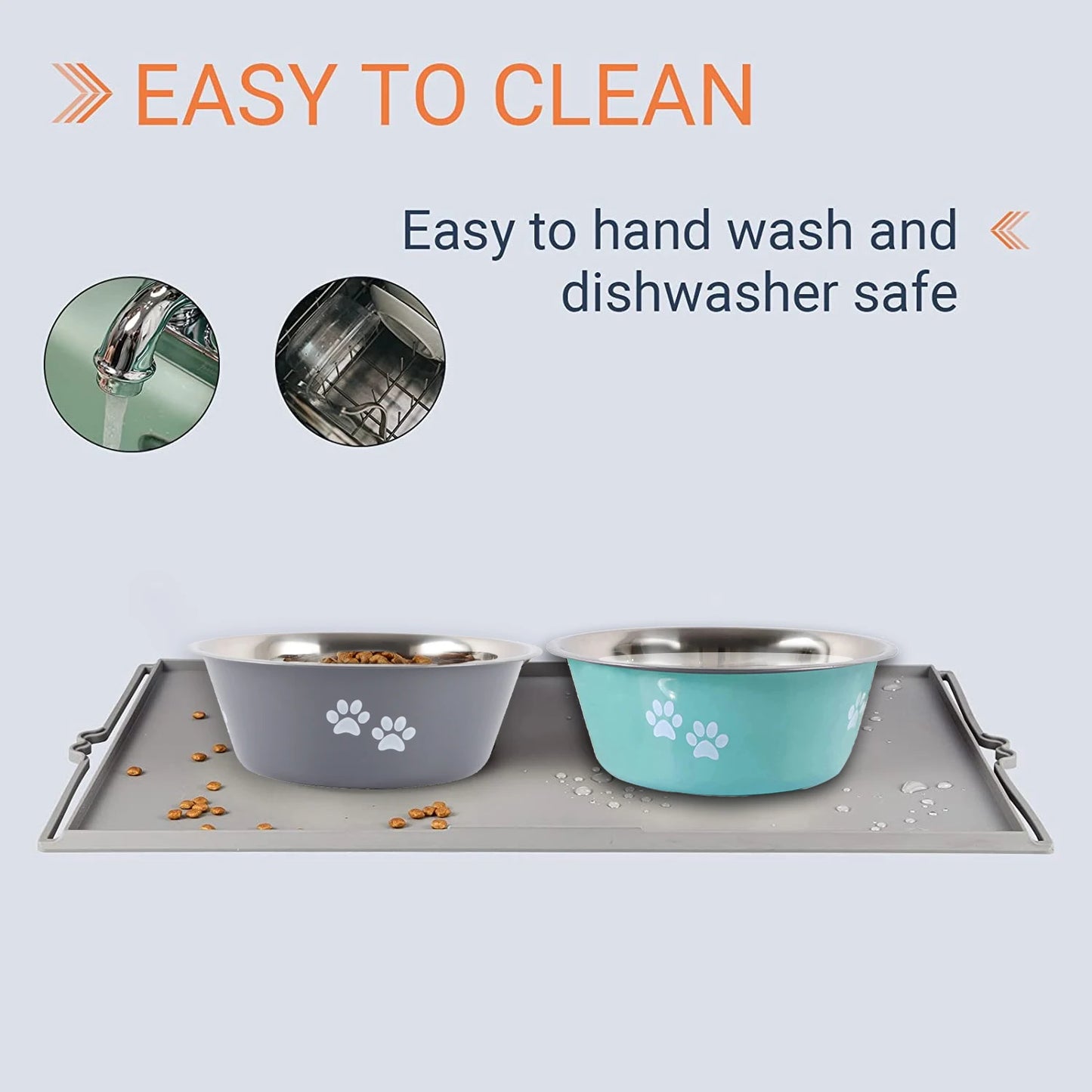 Stainless Steel Non-slip Dog Bowls