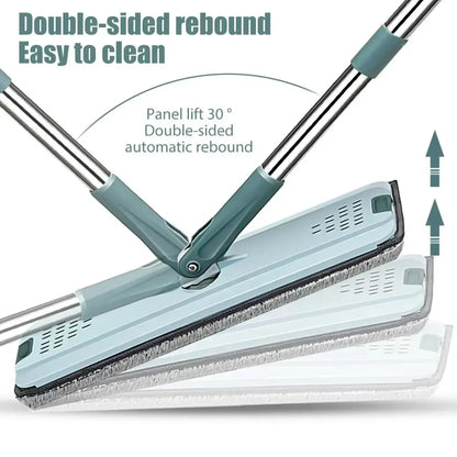 Flat Squeeze Mop with Bucket and Mop Pads
