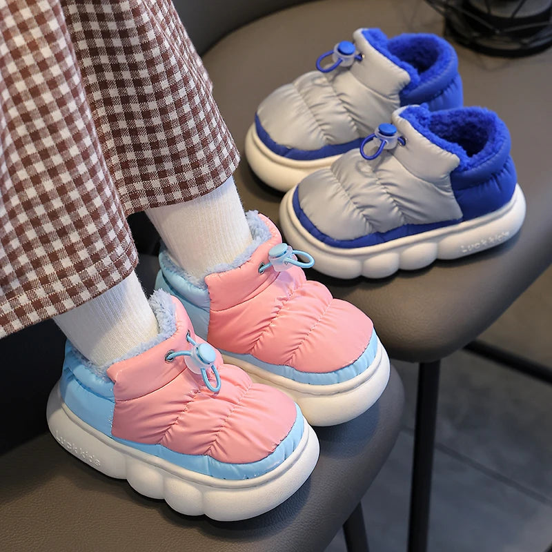 Winter Waterproof Cotton Slippers for Kids