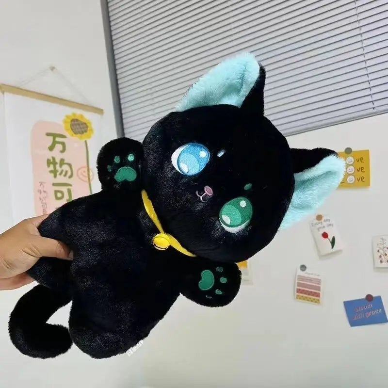 Black and White Cat Plush Toy