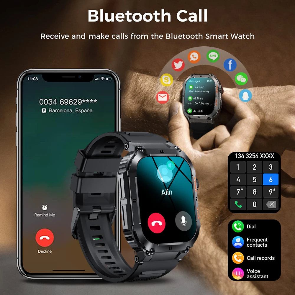 1.96-Inch Bluetooth Call Smart Watch