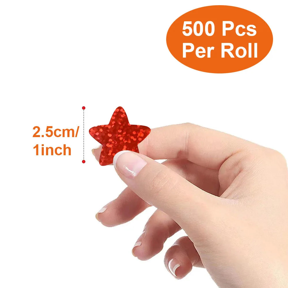 Colorful Star Stickers for Kids