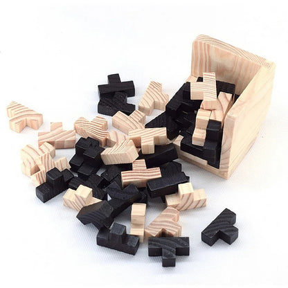 3D Educational Wooden Cube Puzzle