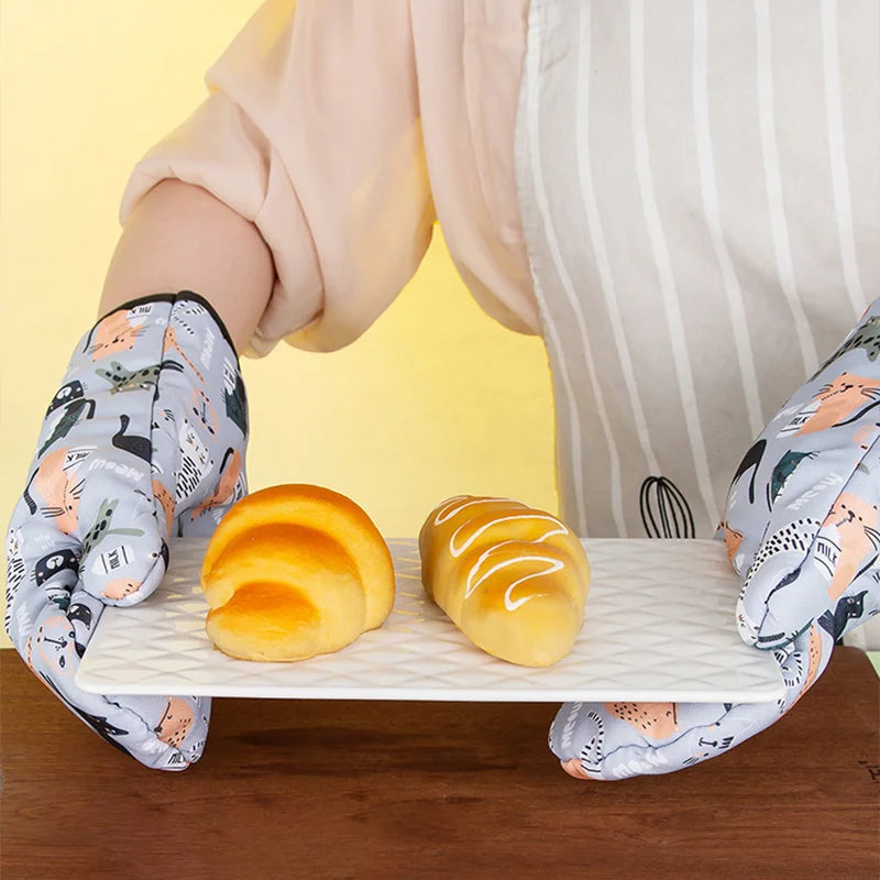 Anti-scald Heat Resistant Kitchen Gloves