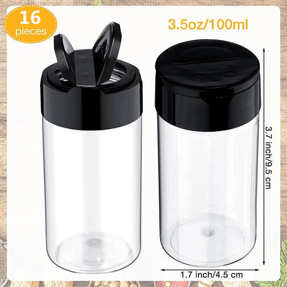 Kitchen Plastic Spice Jars