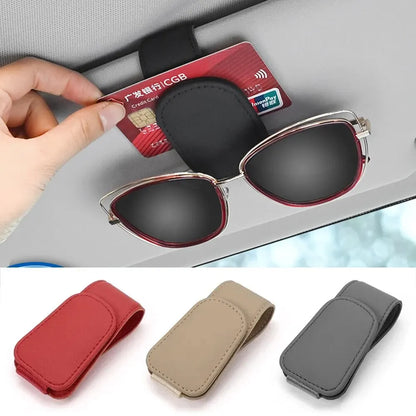 Universal Car Leather Eyeglass Hanger