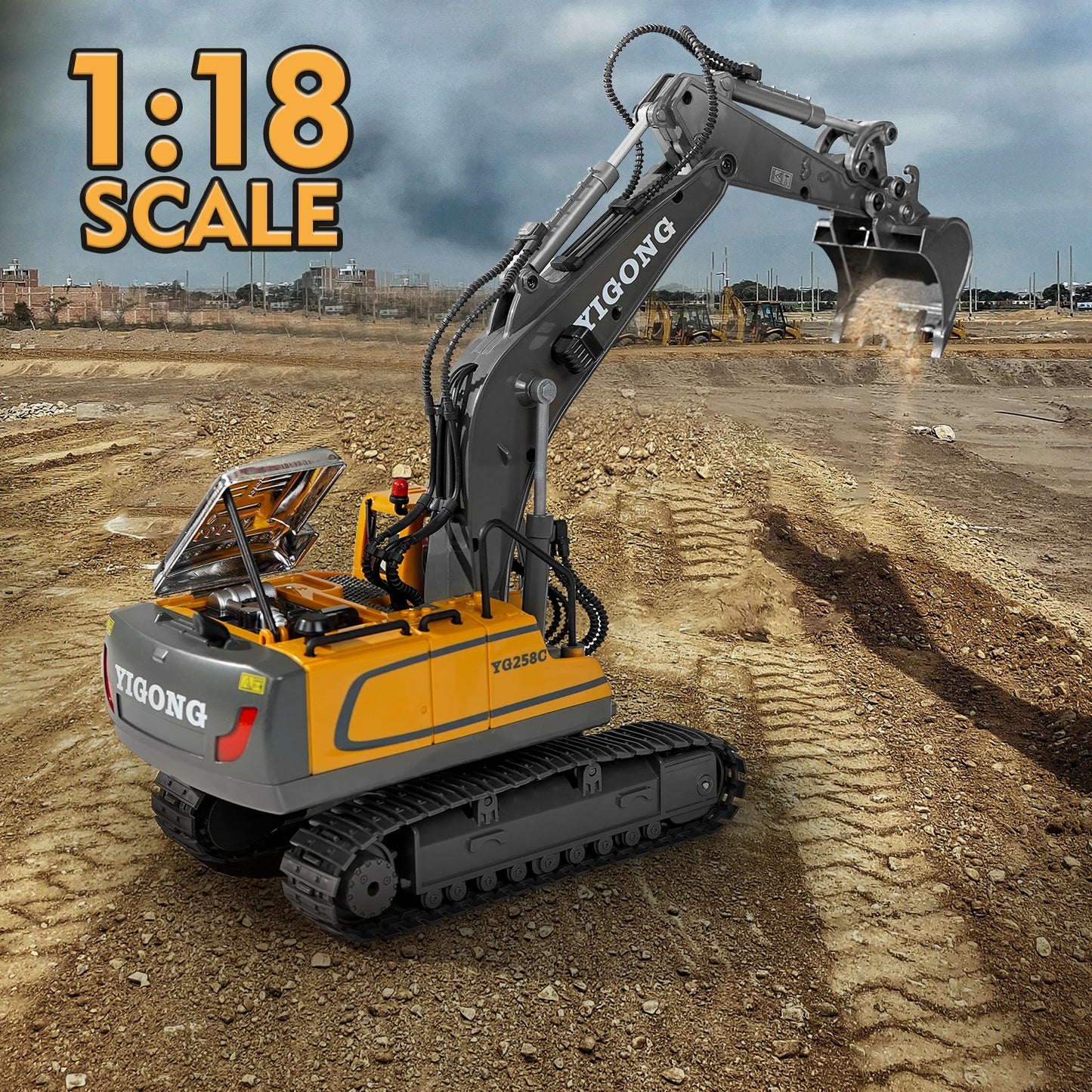 Remote Control Excavator for Kids