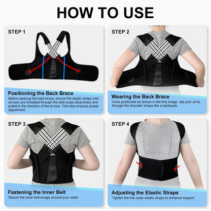 Adjustable Back Brace Posture Corrector