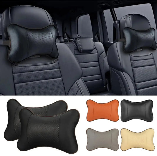 Car Leather Neck Pillows