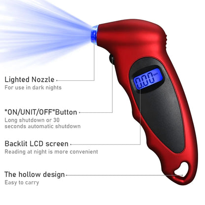 LCD Tyre Air Pressure Monitoring Meter