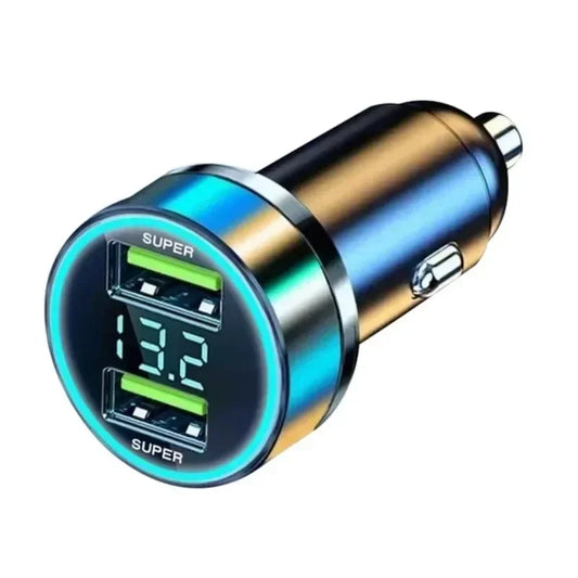 Dual USB Ports Super Fast Car Charging Adapter