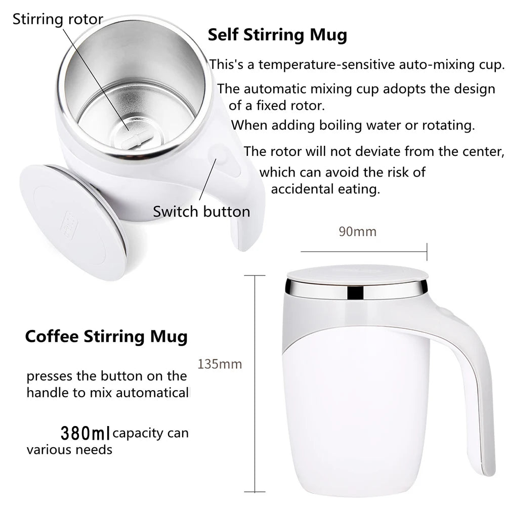 Automatic Stirring Rechargeable Coffee Cup