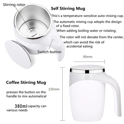 Automatic Stirring Rechargeable Coffee Cup