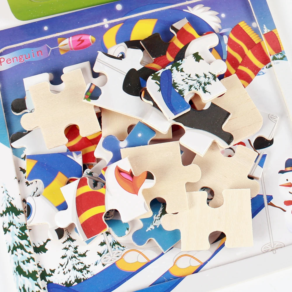 Educational Wooden Puzzles for Kids