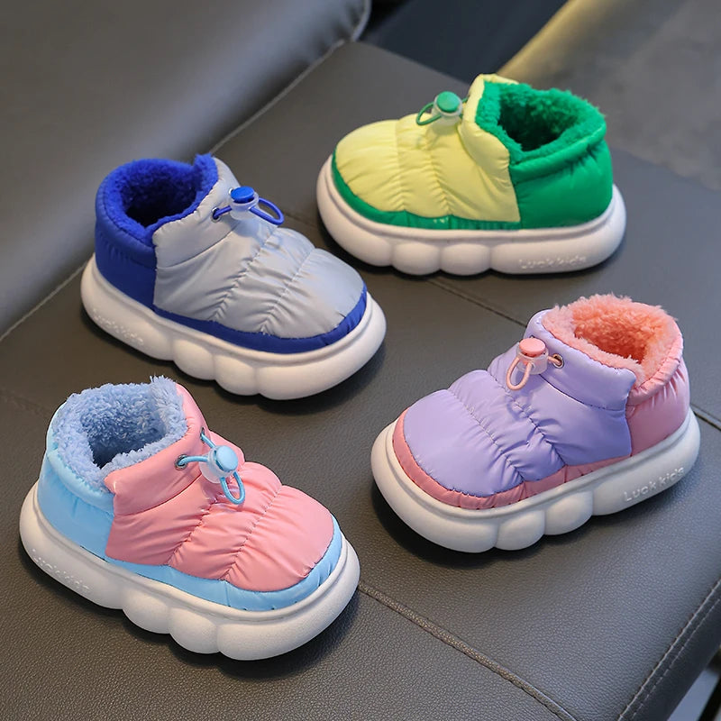 Winter Waterproof Cotton Slippers for Kids